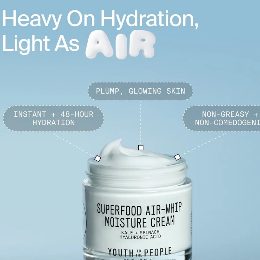 Youth To The People: Superfood Air-Whip Face Moisturizer + Antioxidant Cleanser - Picture 7 of 9